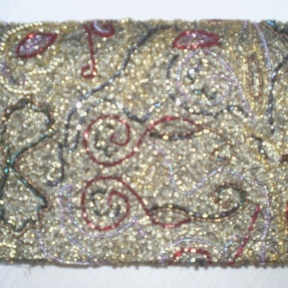 Vtg Delill beaded clutch shoulder evening bag - Picture 4 of 13